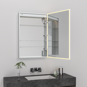 ICO Jackson IJ1114 with the right hand hinged door open showing glass shelves