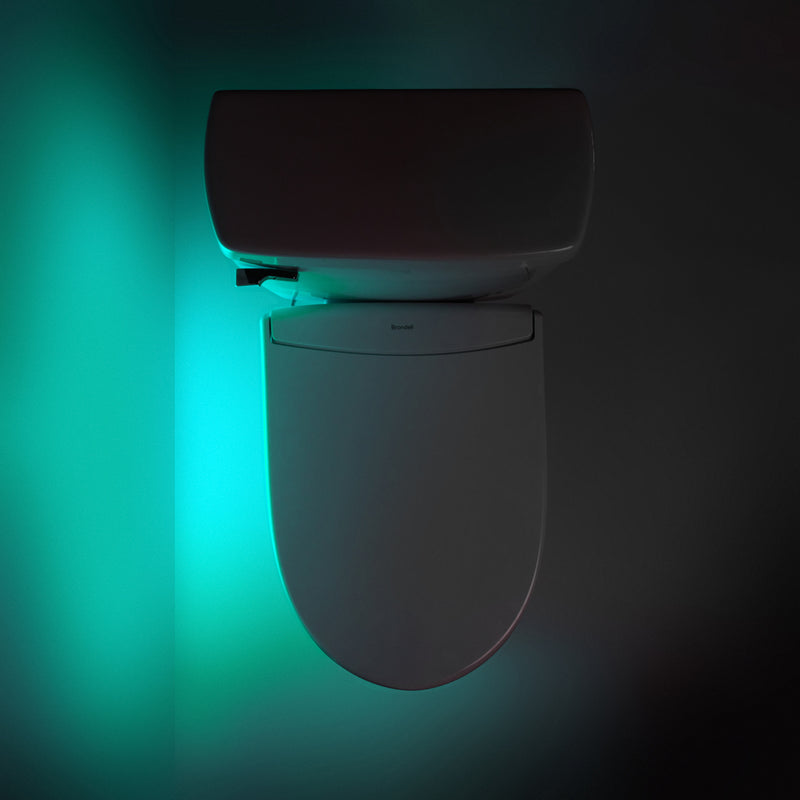 Brondell Swash Eco Thinline T66 Luxury Bidet Toilet Seat with Remote Control, Elongated, White T66-EW