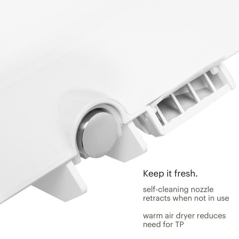 Brondell Swash Select DR801 Sidearm Bidet Seat with Warm Air Dryer and Deodorizer DR801