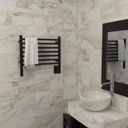 Amba Jeeves Model H Straight Towel Warmer - Matte Black lifestyle
