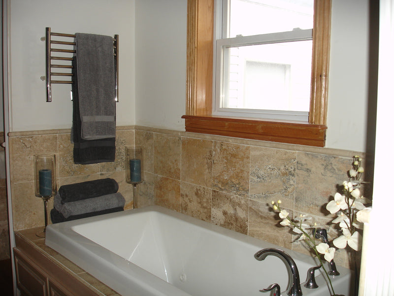 Amba Jeeves Model H Straight Towel Warmer - Polished lifestyle 2