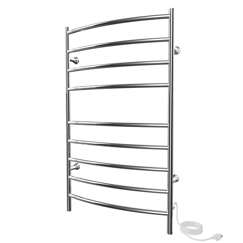 ICO Kontour Convex electric plug-in towel warmer, Chrome