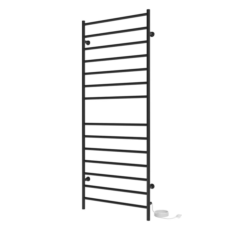ICO Kontour Linear electric plug-in towel warmer, Polished Nickel