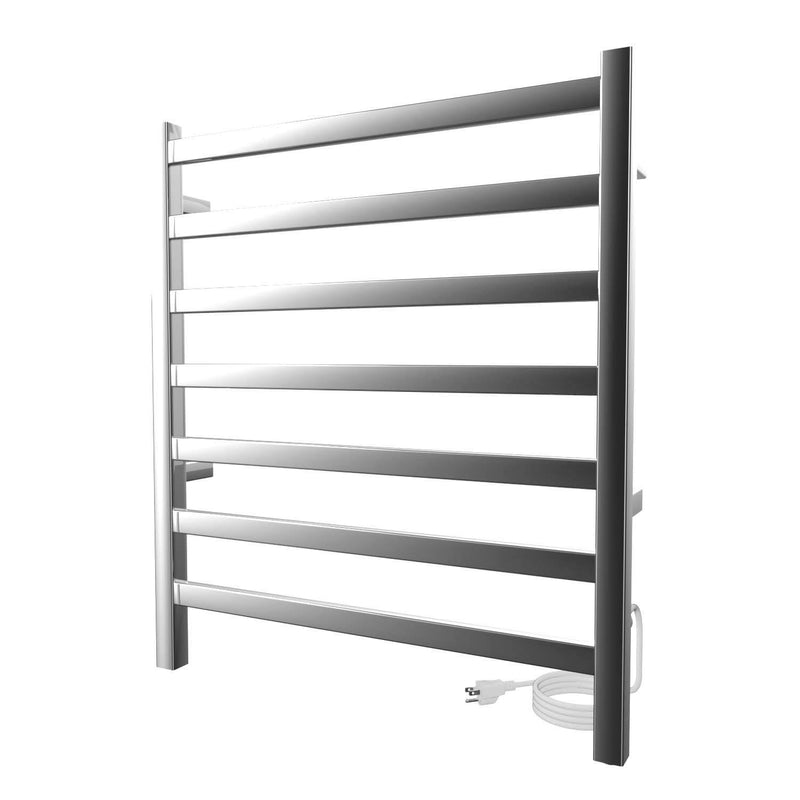 ICO Kontour Square electric plug-in towel warmer, Chrome