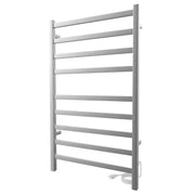ICO Kontour Square electric plug-in towel warmer, Brushed Nickel