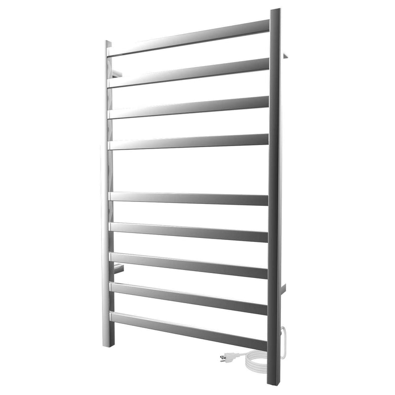 ICO Kontour Square electric plug-in towel warmer, Chrome