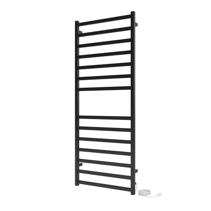 ICO Kontour Square electric plug-in towel warmer, Polished Nickel