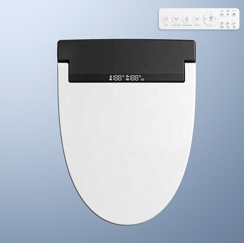 Modern Smart Toilet Seat with Auto Lid, Heated Bidet & Soft Close