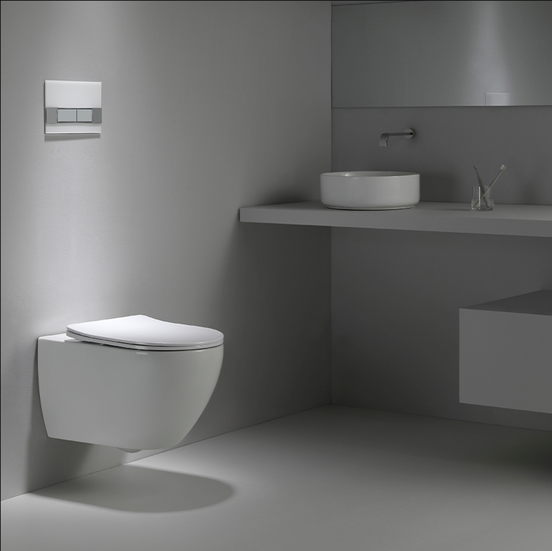 Low Noise Flushing Wall Mounted Toilet