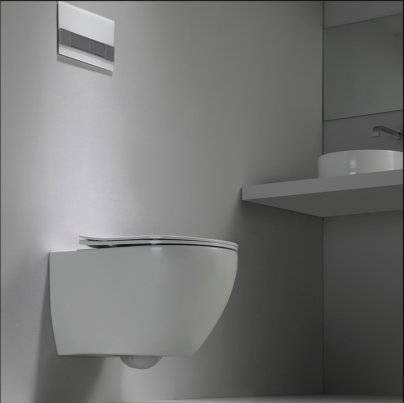 Low Noise Flushing Wall Mounted Toilet