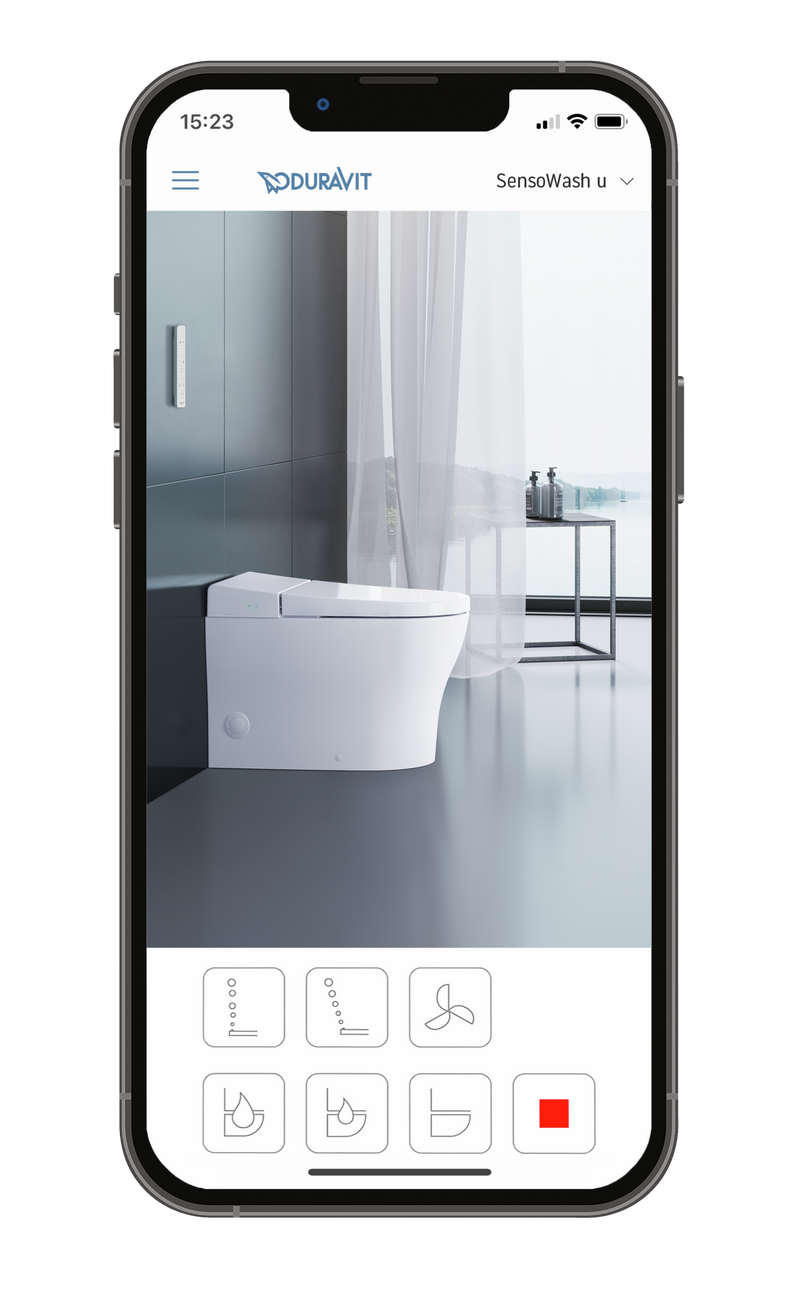 Duravit SensoWash u App Control on Smartphone