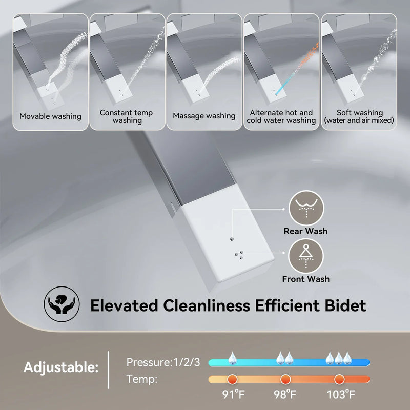 HOROW T03PRO Smart Toilet Built In Tank And Electric Booster Pump Model