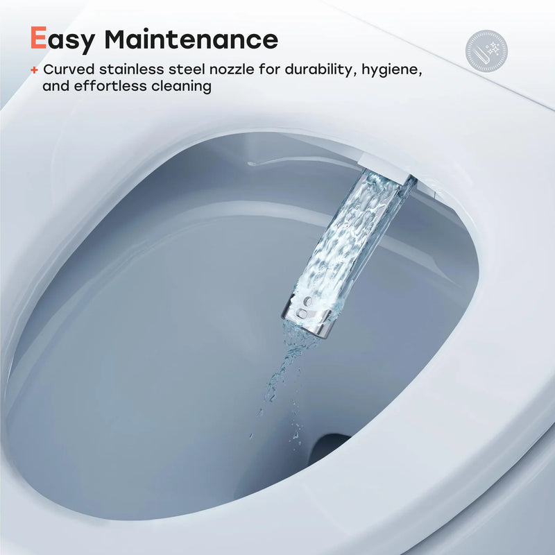 HOROW T37D 10 Inch Rough In Toilet With Bidet And Dryer For Power Outage Model