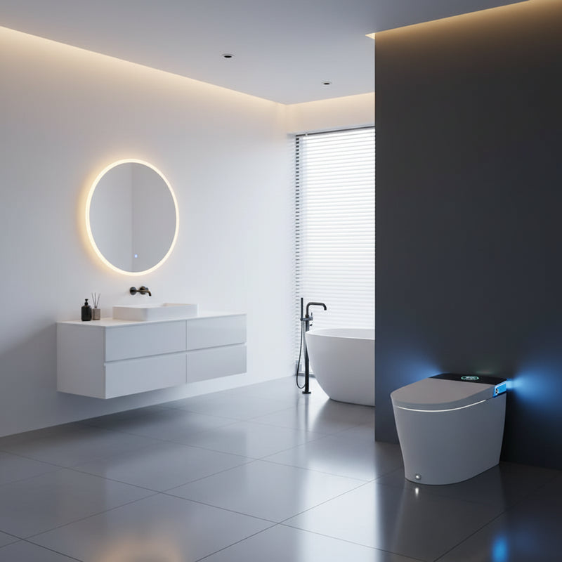 HOROW T38 Bidet Combo Toilet With Mood Light For 12 Inch Rough In Model