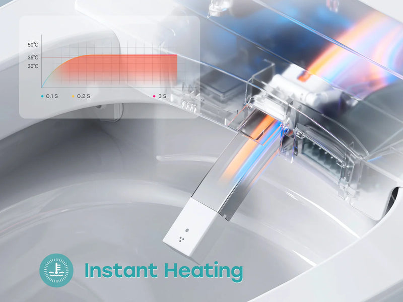 HOROW T38 Bidet Combo Toilet With Mood Light For 12 Inch Rough In Model