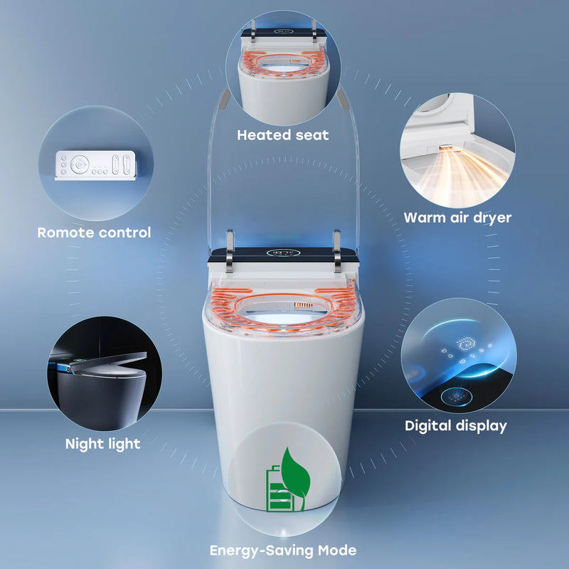 HOROW Smart Toilet With Flush Tank And ADA Compliance For 12 Inch Rough In Model T38P