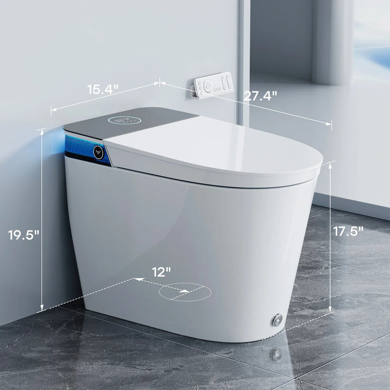 HOROW Smart Toilet With Flush Tank And ADA Compliance For 12 Inch Rough In Model T38P