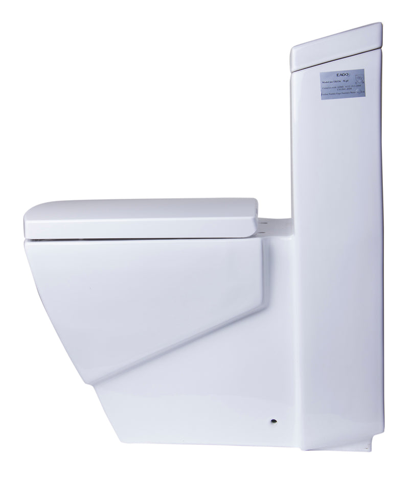 EAGO TB336 One Piece High Efficiency Low Flush Ceramic Toilet TB336