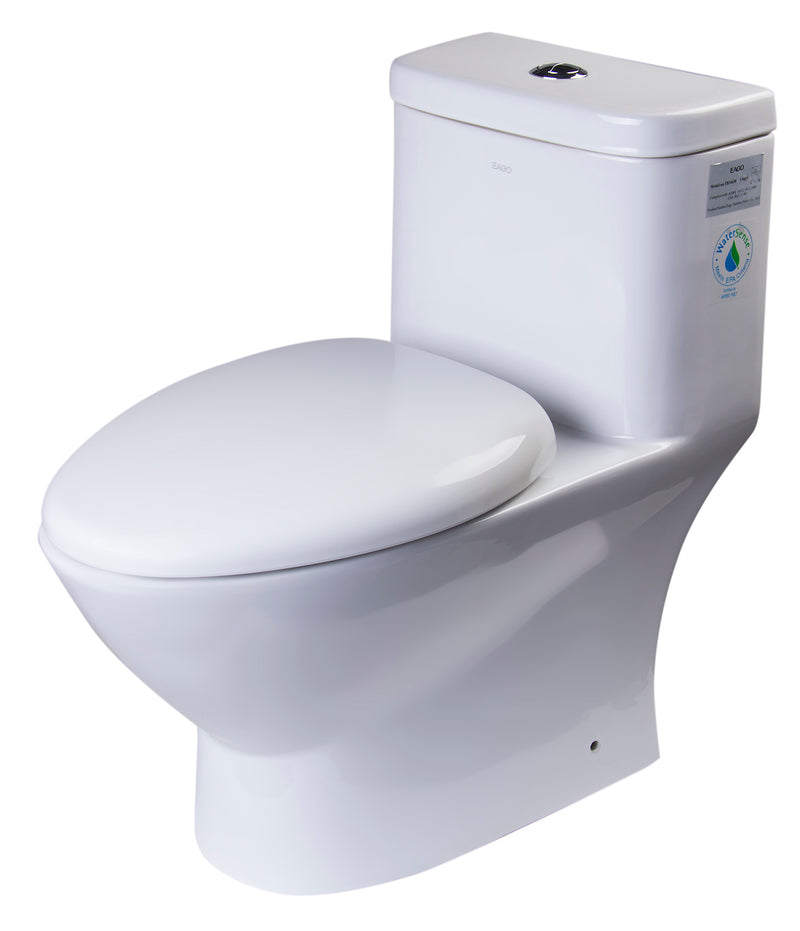 EAGO TB346 Modern Dual Flush One Piece High Efficiency Toilet TB346