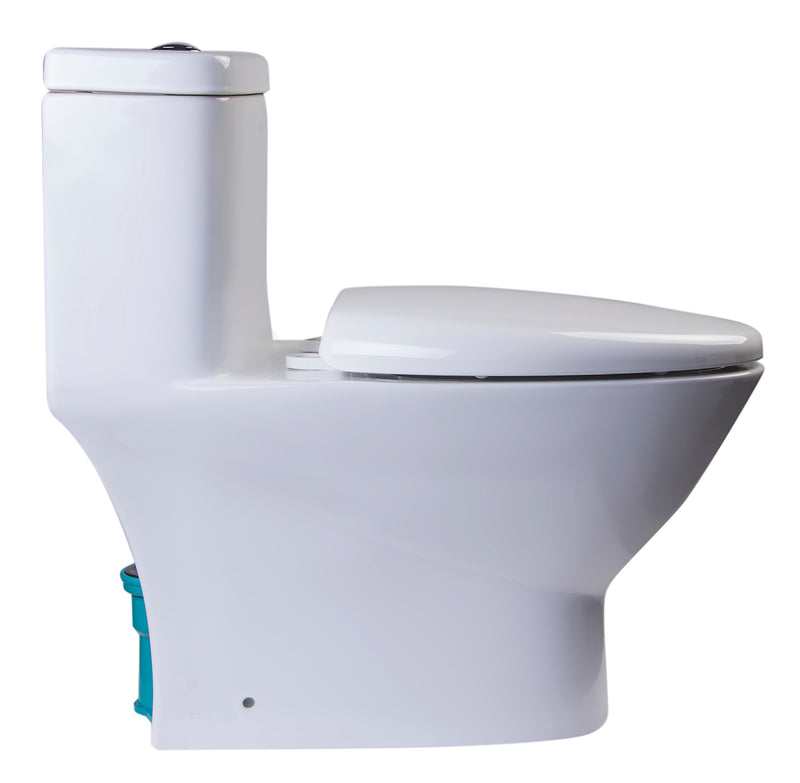 EAGO TB346 Modern Dual Flush One Piece High Efficiency Toilet TB346