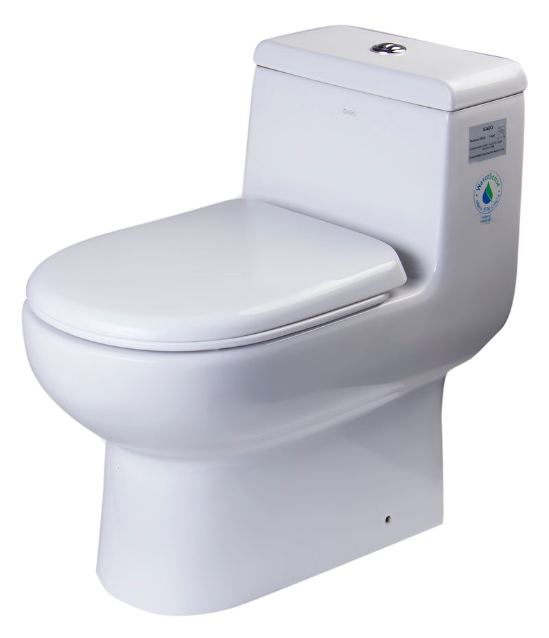 EAGO TB351 Dual Flush One Piece Eco Friendly High Efficiency Toilet TB351