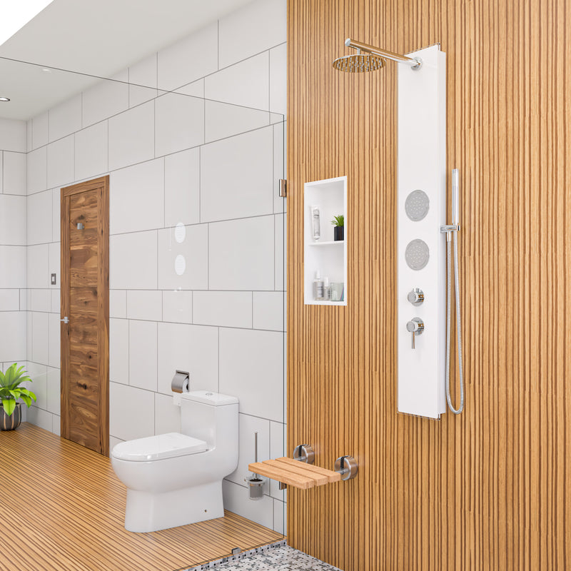 EAGO TB351 Dual Flush One Piece Eco Friendly High Efficiency Toilet TB351