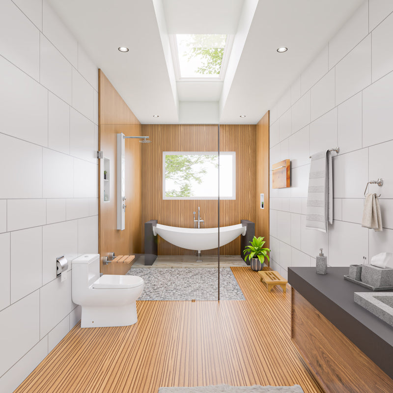 EAGO TB351 Dual Flush One Piece Eco Friendly High Efficiency Toilet TB351