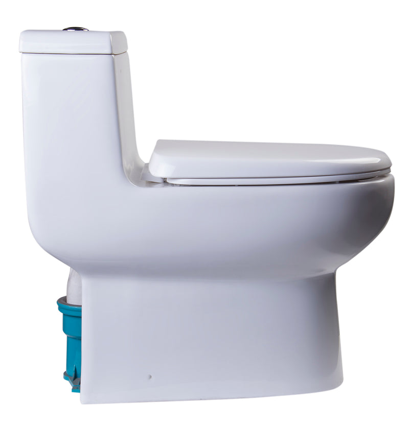EAGO TB351 Dual Flush One Piece Eco Friendly High Efficiency Toilet TB351