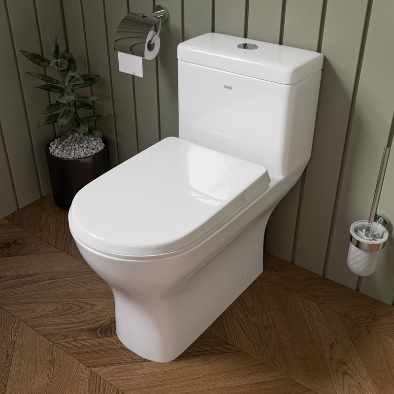 EAGO TB353 Dual Flush One Piece Eco Friendly High Efficiency Toilet TB353