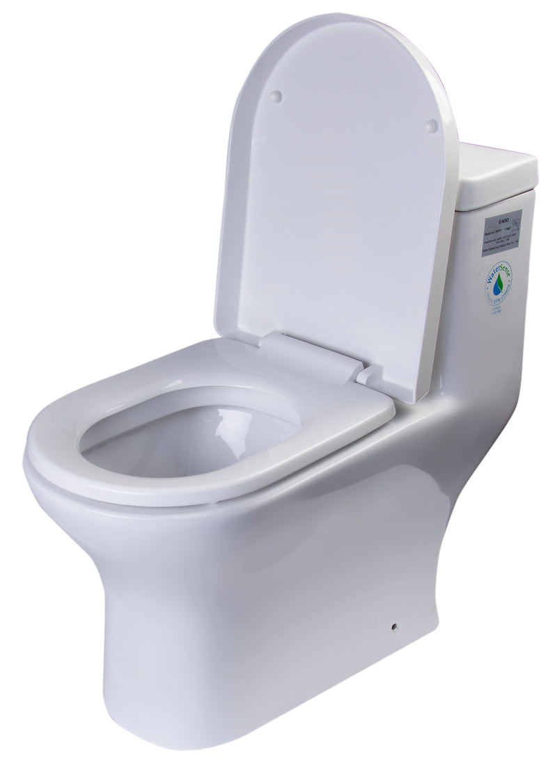 EAGO TB353 Dual Flush One Piece Eco Friendly High Efficiency Toilet TB353
