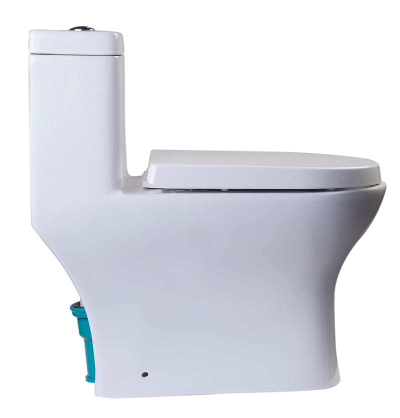 EAGO TB353 Dual Flush One Piece Eco Friendly High Efficiency Toilet TB353