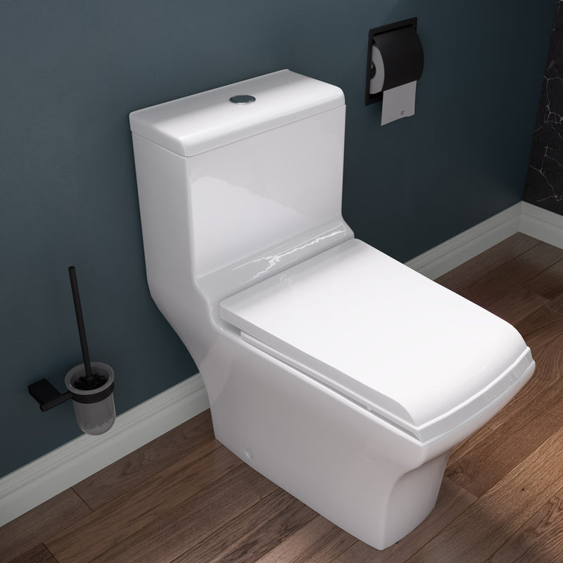 EAGO TB356 Dual Flush One Piece High Efficiency Toilet TB356