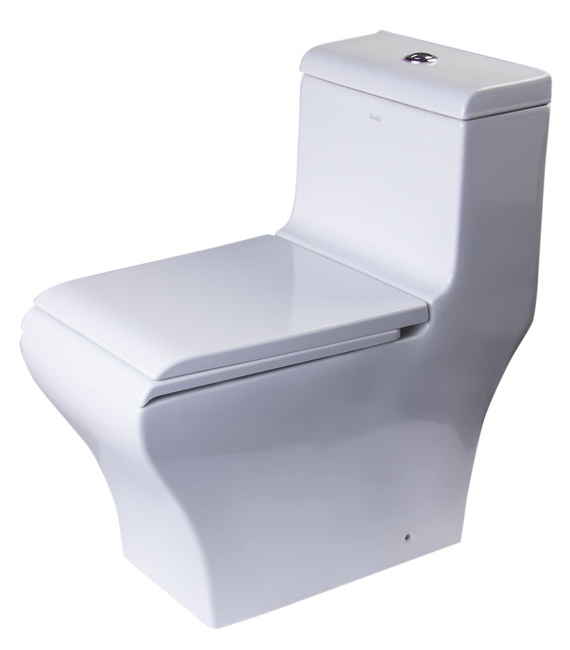 EAGO TB356 Dual Flush One Piece High Efficiency Toilet TB356