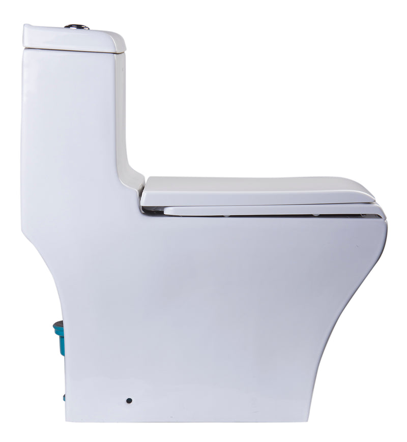 EAGO TB356 Dual Flush One Piece High Efficiency Toilet TB356