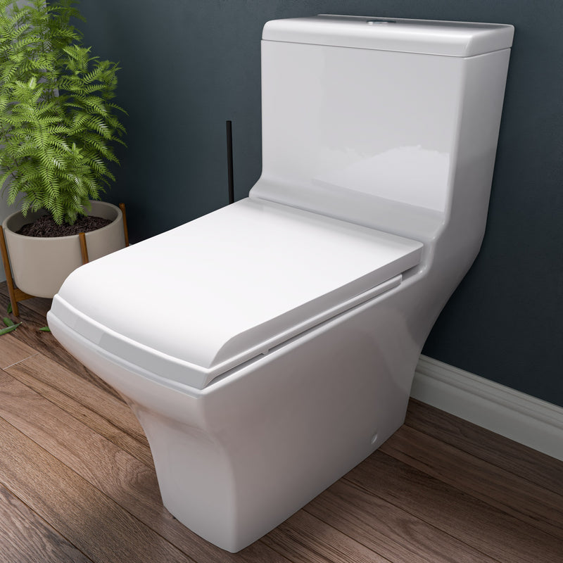 EAGO TB356 Dual Flush One Piece High Efficiency Toilet TB356