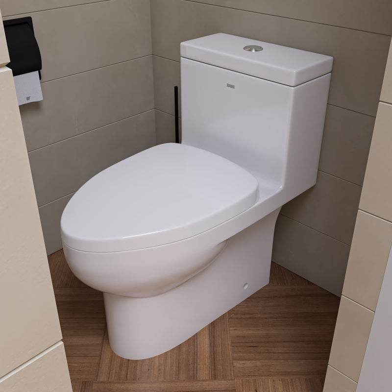 EAGO TB359 Dual Flush One Piece High Efficiency Low Flush Ceramic Toilet TB359