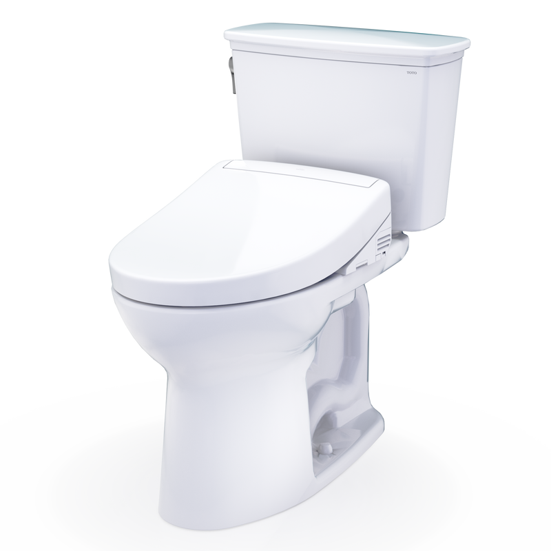 TOTO Drake Transitional WASHLET+ S5 Two Piece Toilet 1.28 GPF Universal Height (Rough-In 12" | 10")