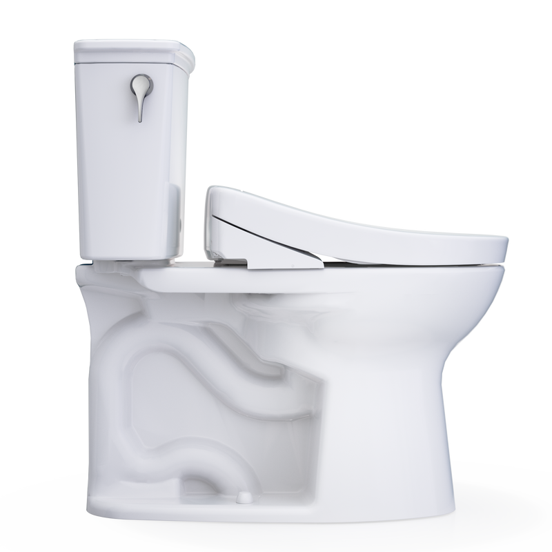 TOTO Drake Transitional WASHLET+ S5 Two Piece Toilet 1.28 GPF Universal Height (Rough-In 12" | 10")