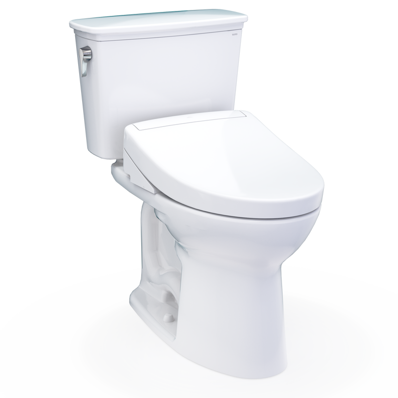 TOTO Drake Transitional WASHLET+ S5 Two Piece Toilet 1.28 GPF Universal Height (Rough-In 12" | 10")