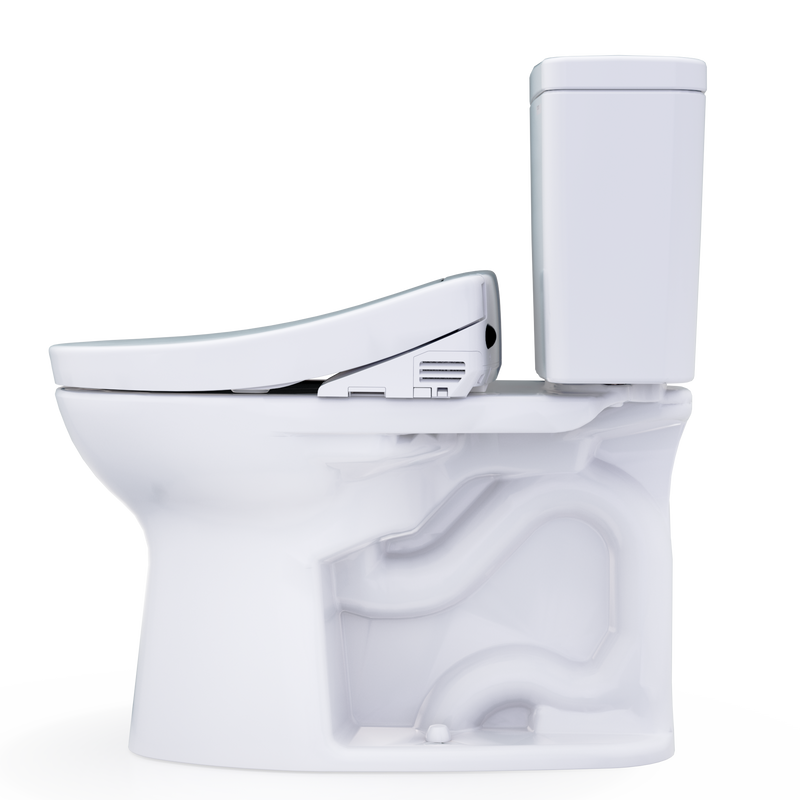 TOTO Drake WASHLET+ S5 Two Piece Toilet 1.28 GPF Regular Height MW7763446CEG#01