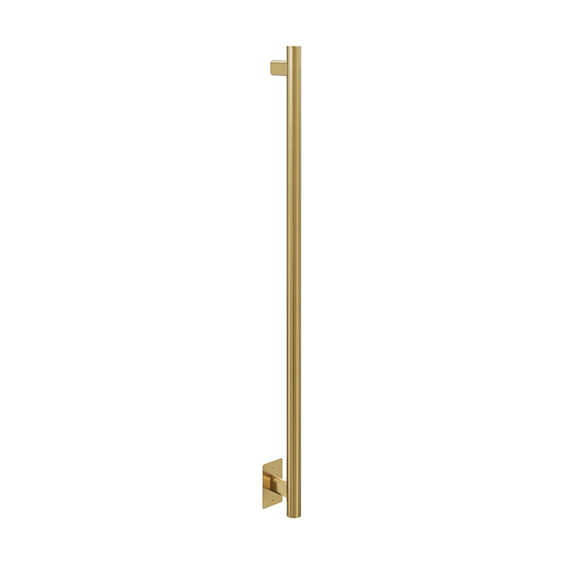 ICO Como electric hardwired towel warmer, 48 inch, Brushed Gold