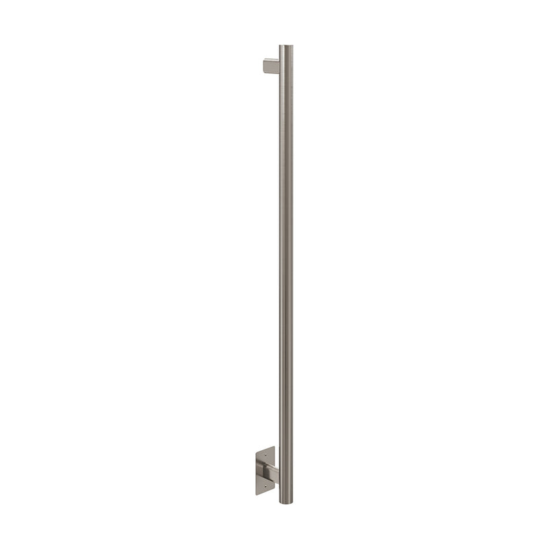 ICO Como electric hardwired towel warmer, 48 inch, Brushed Nickel