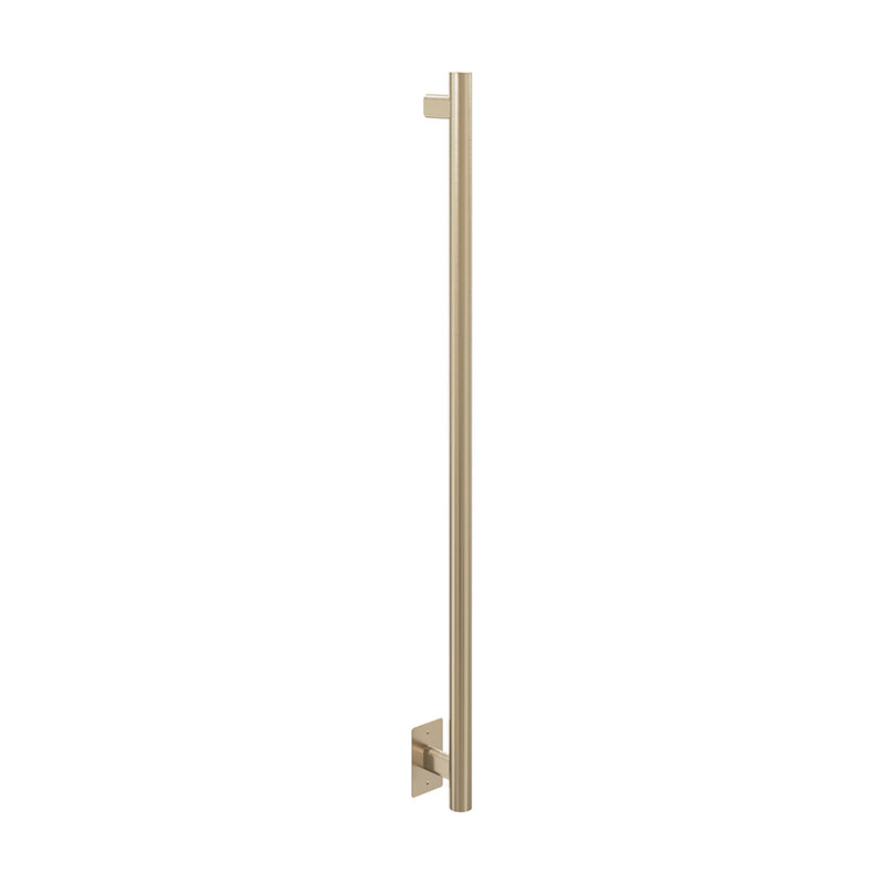 ICO Como electric hardwired towel warmer, 48 inch, Satin Brass