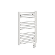 ICO Savoy electric hardwired towel warmer, 19 x 31 in, Gloss White