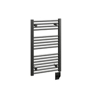 ICO Savoy electric hardwired towel warmer, 19 x 31 in, Matte Black