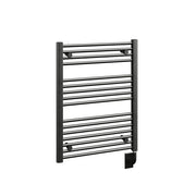ICO Savoy electric hardwired towel warmer, 23.5 x 31 in, Matte Black
