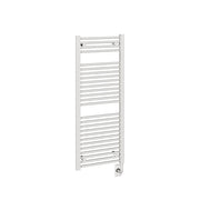 ICO Savoy electric hardwired towel warmer, 19 x 47.5 in, Gloss White