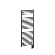ICO Savoy electric hardwired towel warmer, 19 x 47.5 in, Matte Black