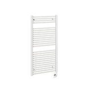 ICO Savoy electric hardwired towel warmer, 23.5 x 47.5 in, Gloss White
