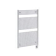 ICO Savoy electric hardwired towel warmer, 29.5 x 47.5 in, Chrome